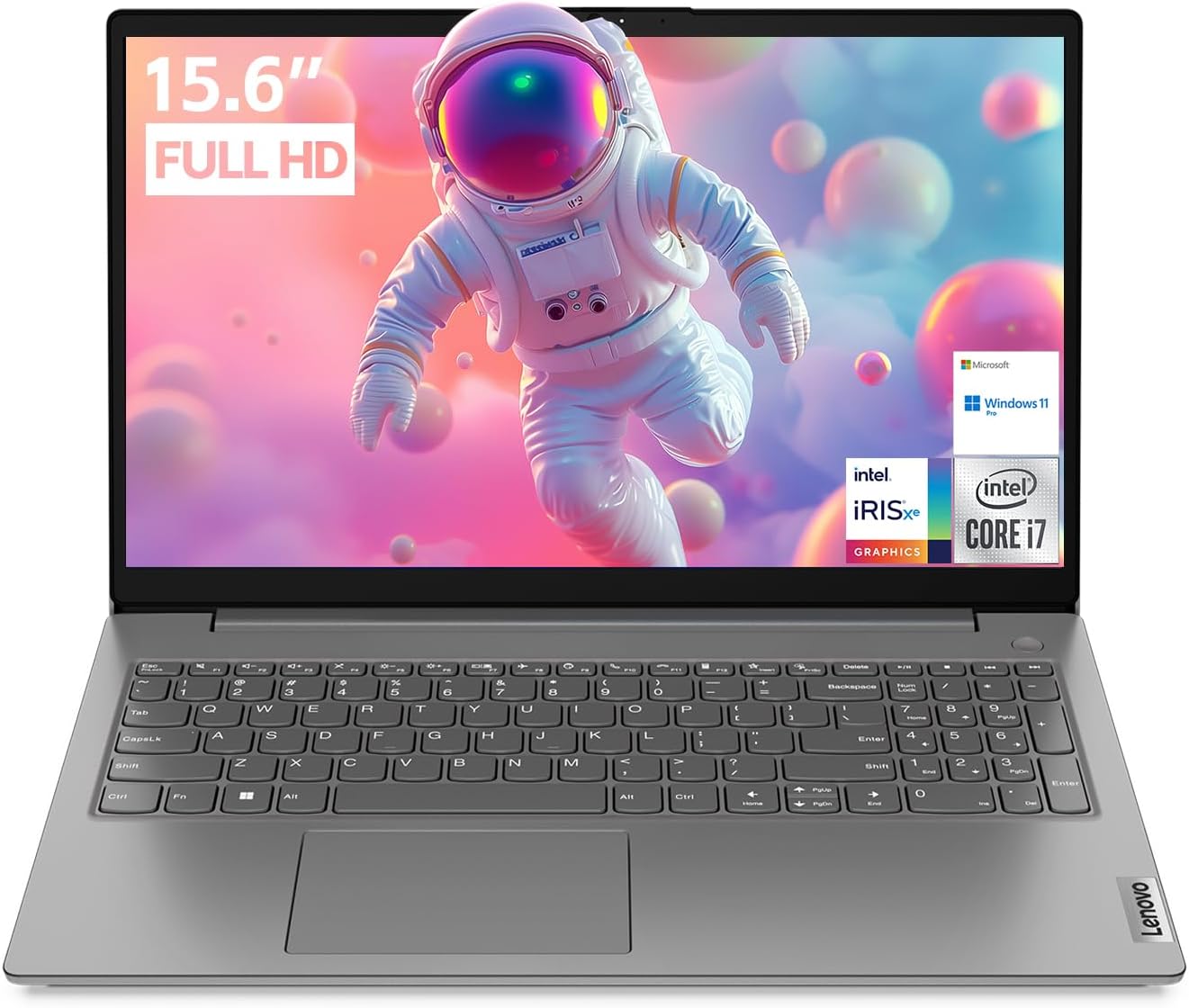 Lenovo V15 Laptop for Business, Home, Student | 15.6" FHD Anti-Glare Display | Intel Core i7-1255U | 16GB RAM | 512GB SSD | HDMI | Type-C | RJ-45 | Numeric Keypad | Webcam | Wi-Fi 6 | Windows 11 Pro