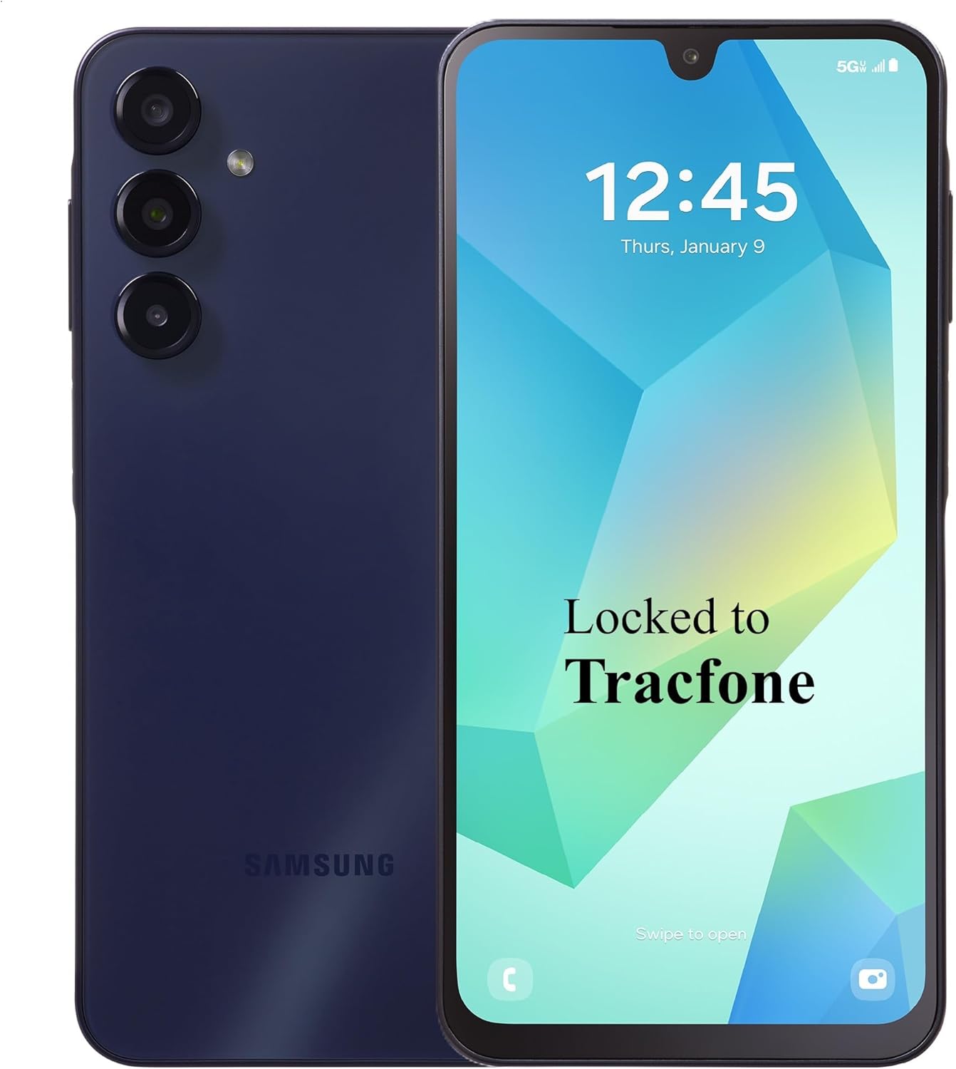 Tracfone Samsung Galaxy A16 5G, 128GB, 50MP Triple Camera, Android Smartphone, 6.5" FHD+ Super AMOLED 90Hz Display, Long-Lasting Battery - Locked to Tracfone - Awesome Black